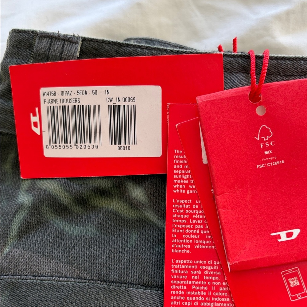 Diesel Camouflage Green Trousers